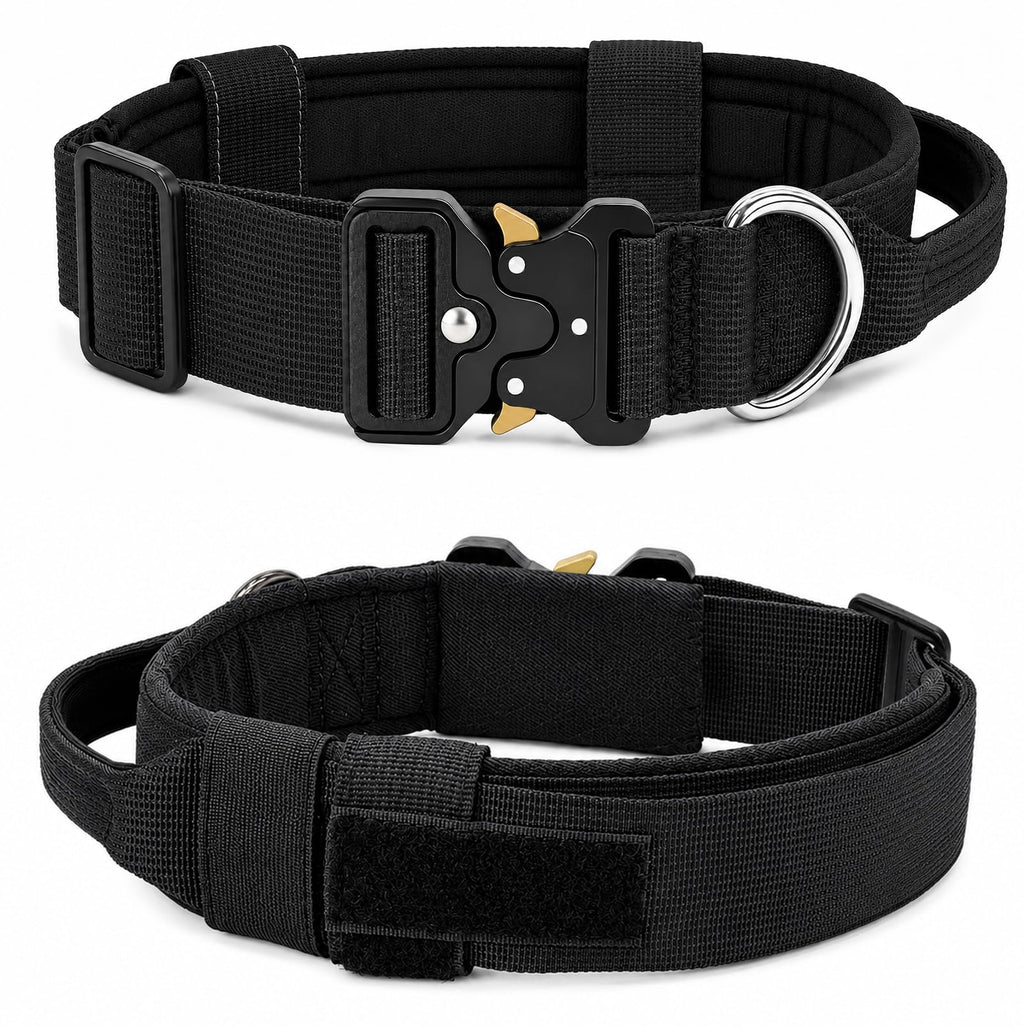 Tactical Dog Collar for Medium Large Dogs with Handle