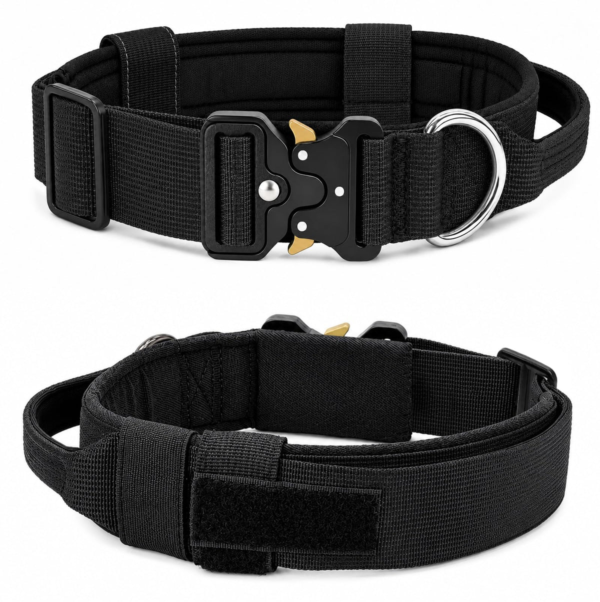Tactical Dog Collar for Medium Large Dogs with Handle