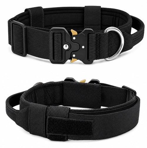 Tactical Dog Collar for Medium Large Dogs with Handle