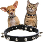 Metal Spiked Leather Collar