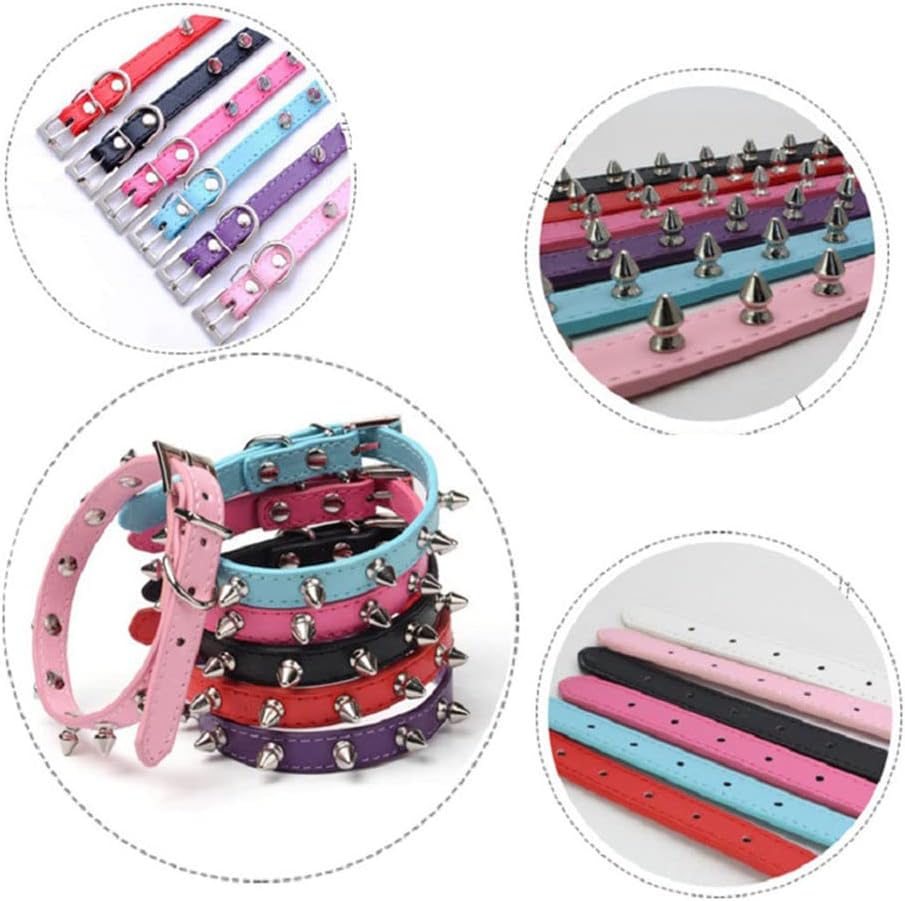Metal Spiked Leather Collar