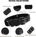 Heavy-Duty Metal Pin Buckle Padded Collar