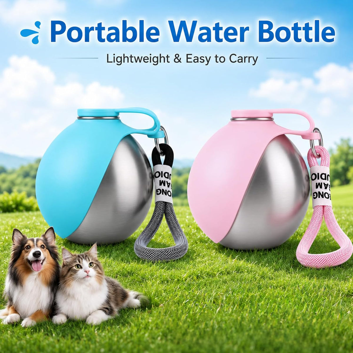 Stainless Steel Pet Water Bottle