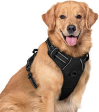 No Pull Pet Vest Harness for Large Dogs with 2 Leash Clips