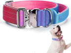 Gradient Metal Buckle Padded Dog Collar