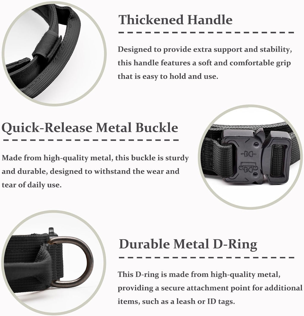 Breathable Tactical Collar with Metal Buckle