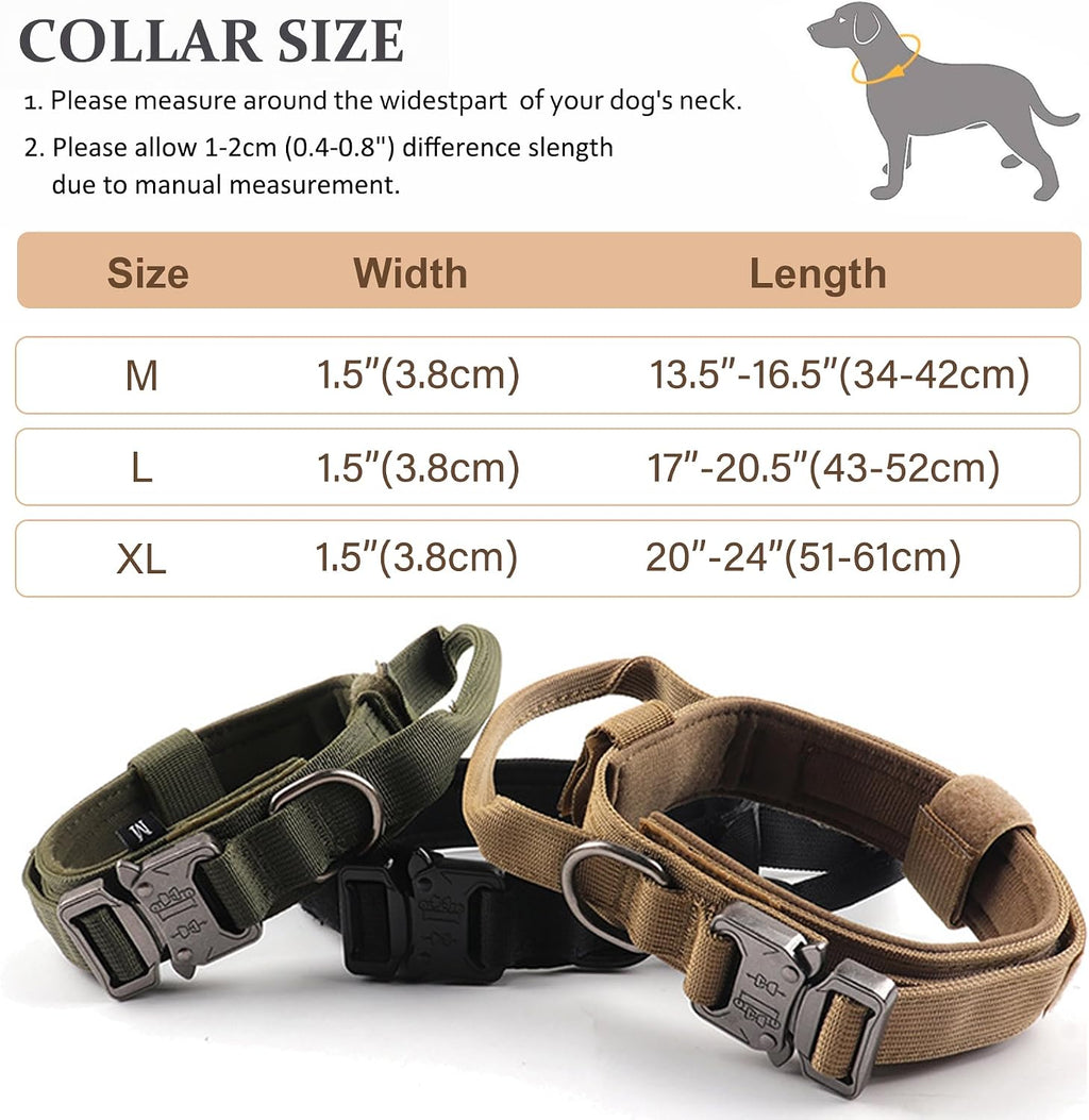 Breathable Tactical Collar with Metal Buckle
