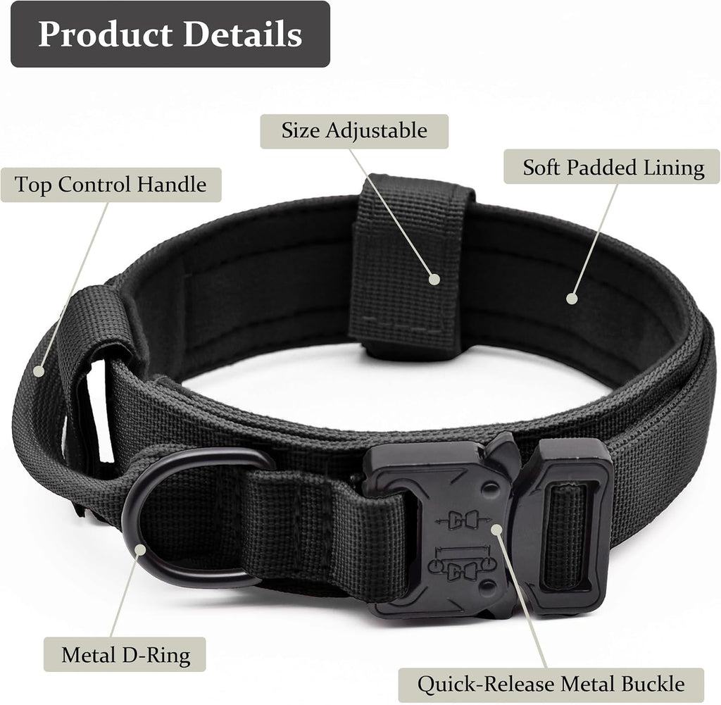 Breathable Tactical Collar with Metal Buckle