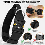 Tactical Dog Collar for Medium Large Dogs with Handle
