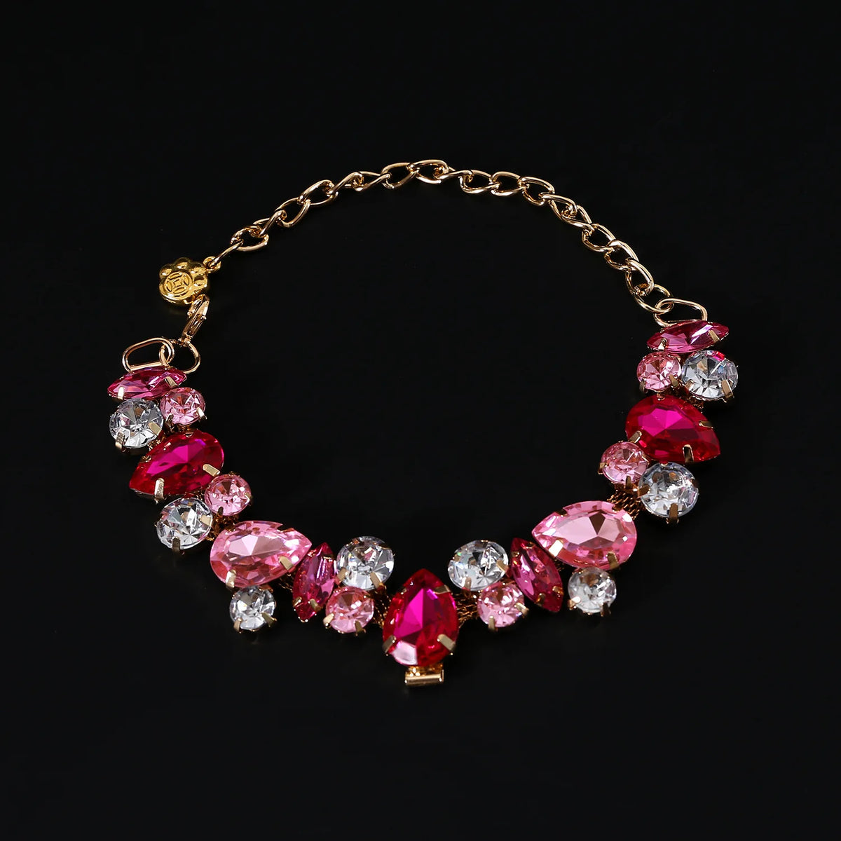 Colorful Rhinestone Pet Necklace
