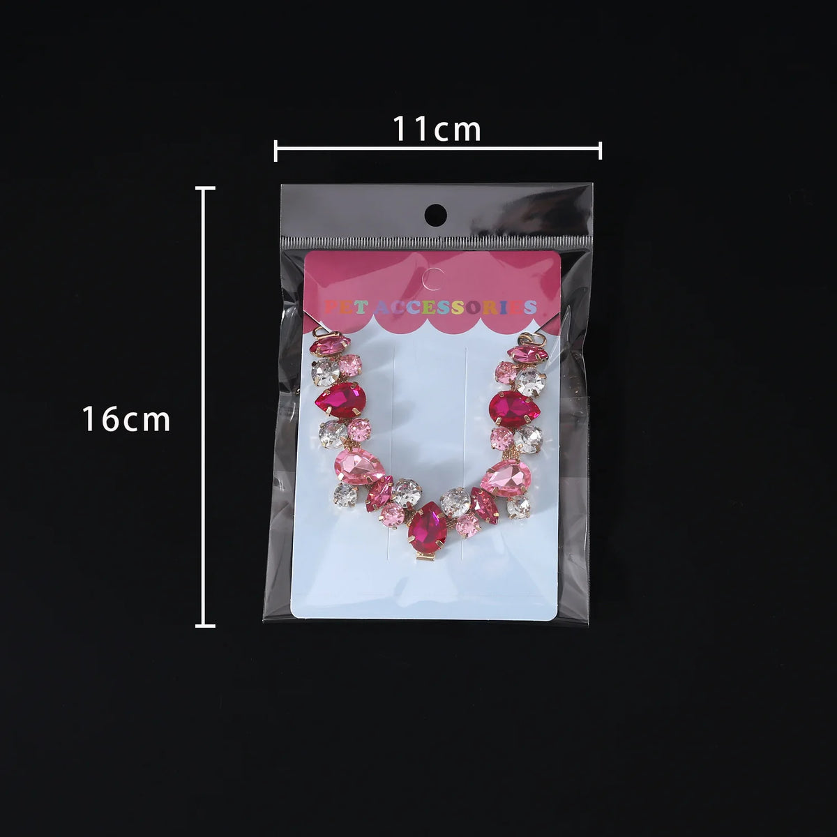 Colorful Rhinestone Pet Necklace