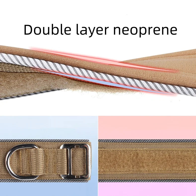 Heavy-Duty Metal Buckle Reflective Collar