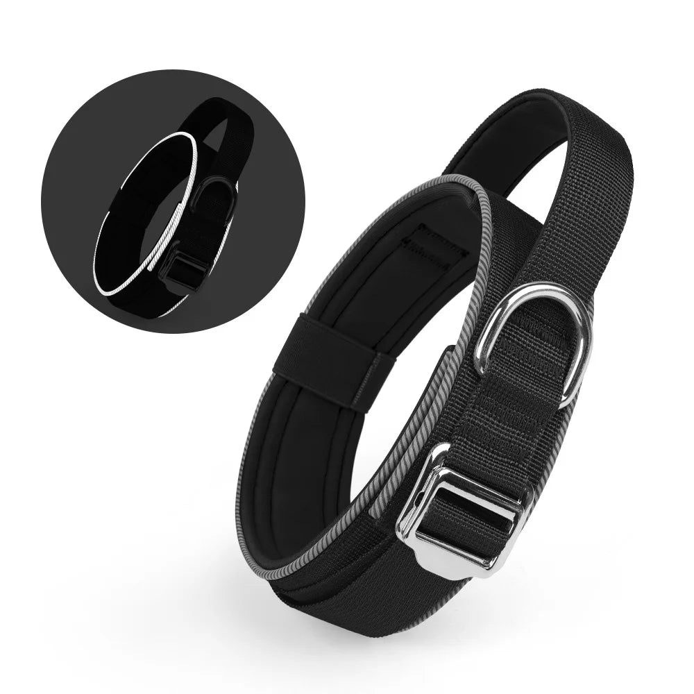 Heavy-Duty Metal Buckle Reflective Collar
