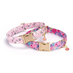 Fresh floral adjustable pet collar