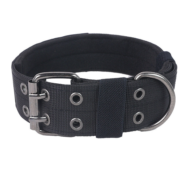 Heavy-Duty Metal Pin Buckle Padded Collar